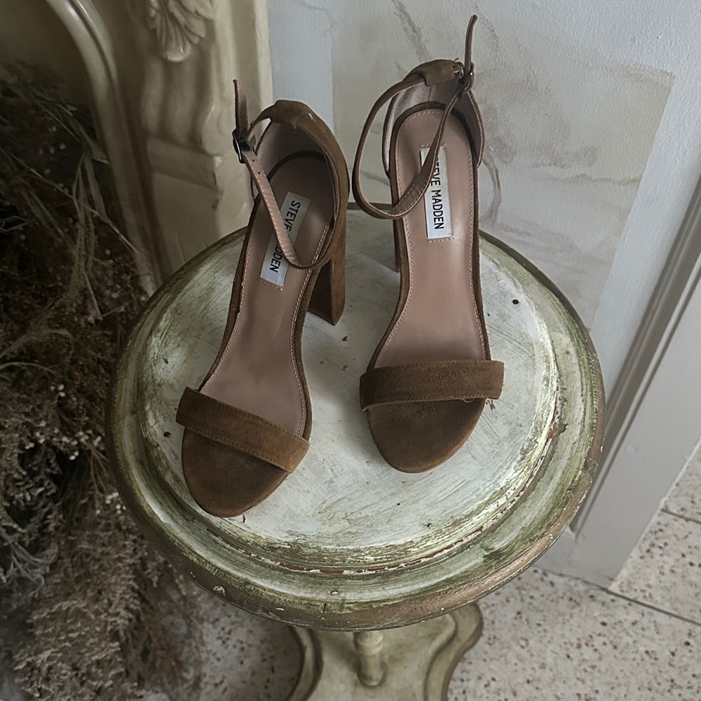 Steve Madden Tan Suede Women's Heels